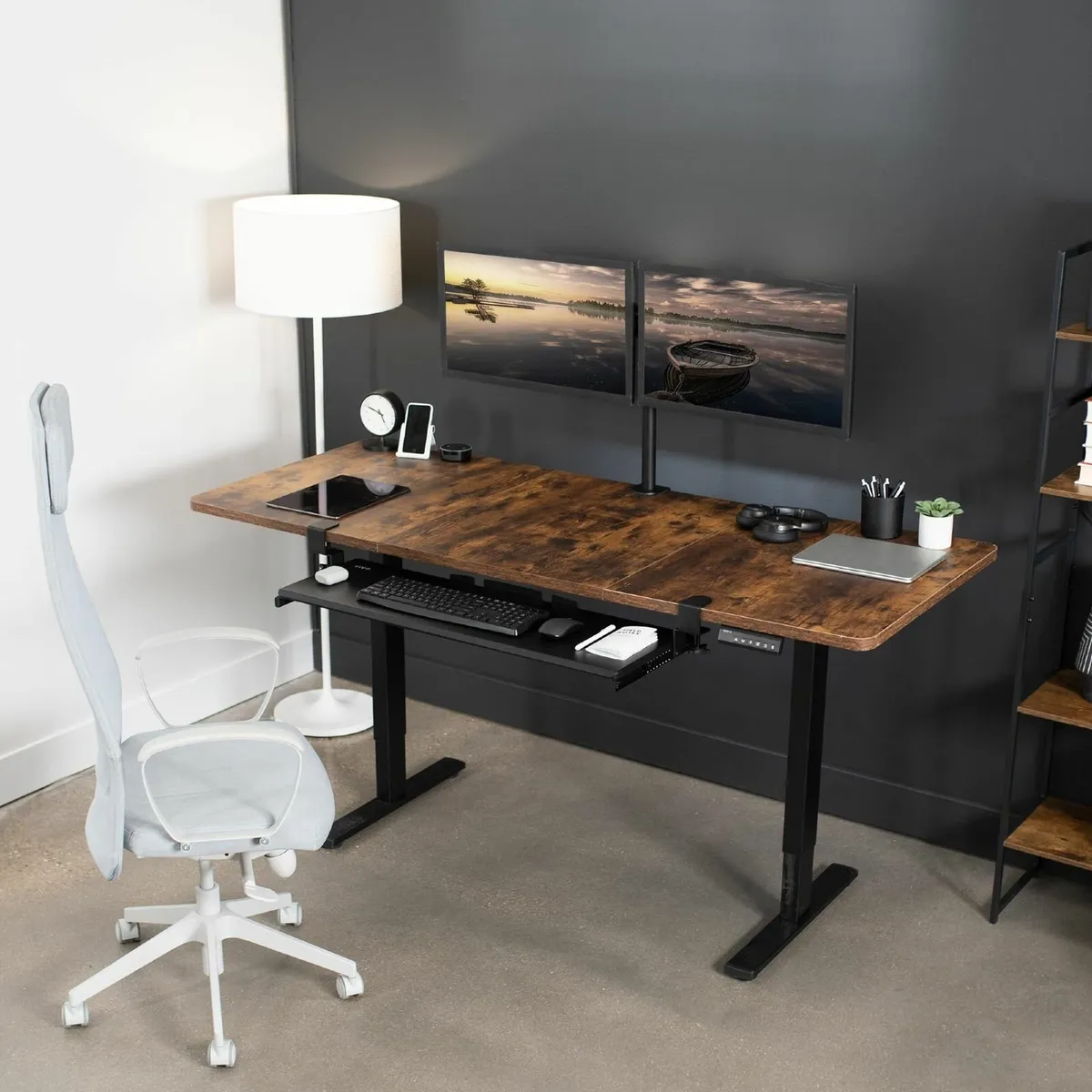 Extra Long Keyboard Tray Under Desk Pull Out with - Image 2