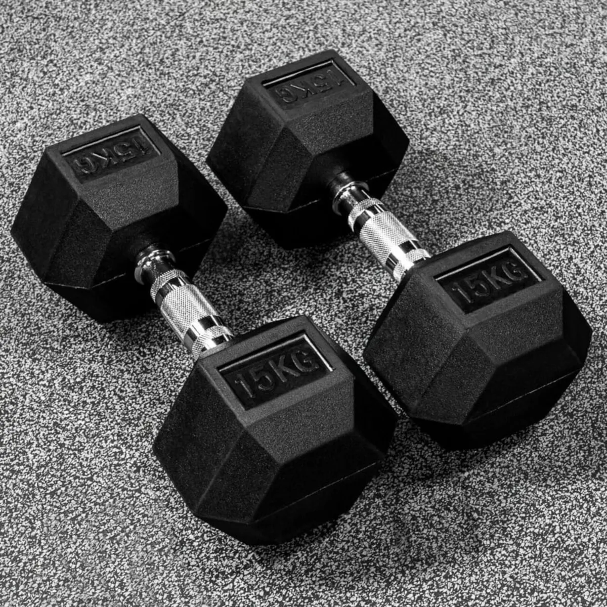 15kg Hex Dumbbells