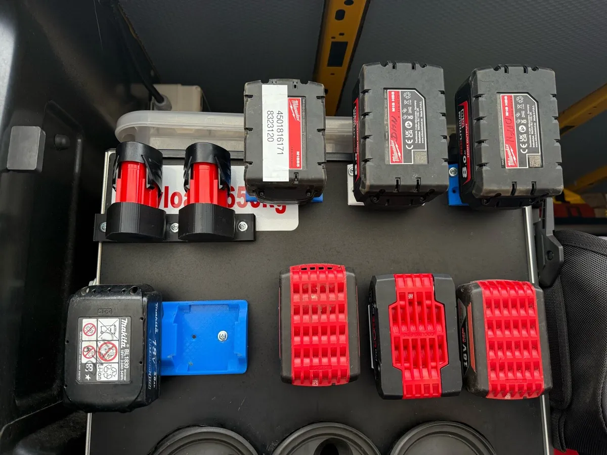 Milwaukee Brackets for Battery’s / Tools - Image 1