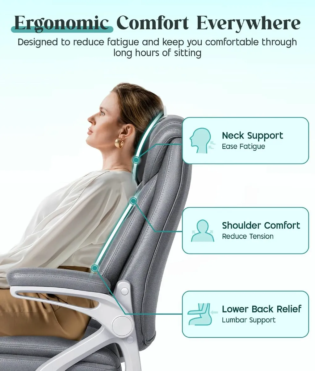 Executive Office Chair Ergonomic Desk with Padded - Image 4