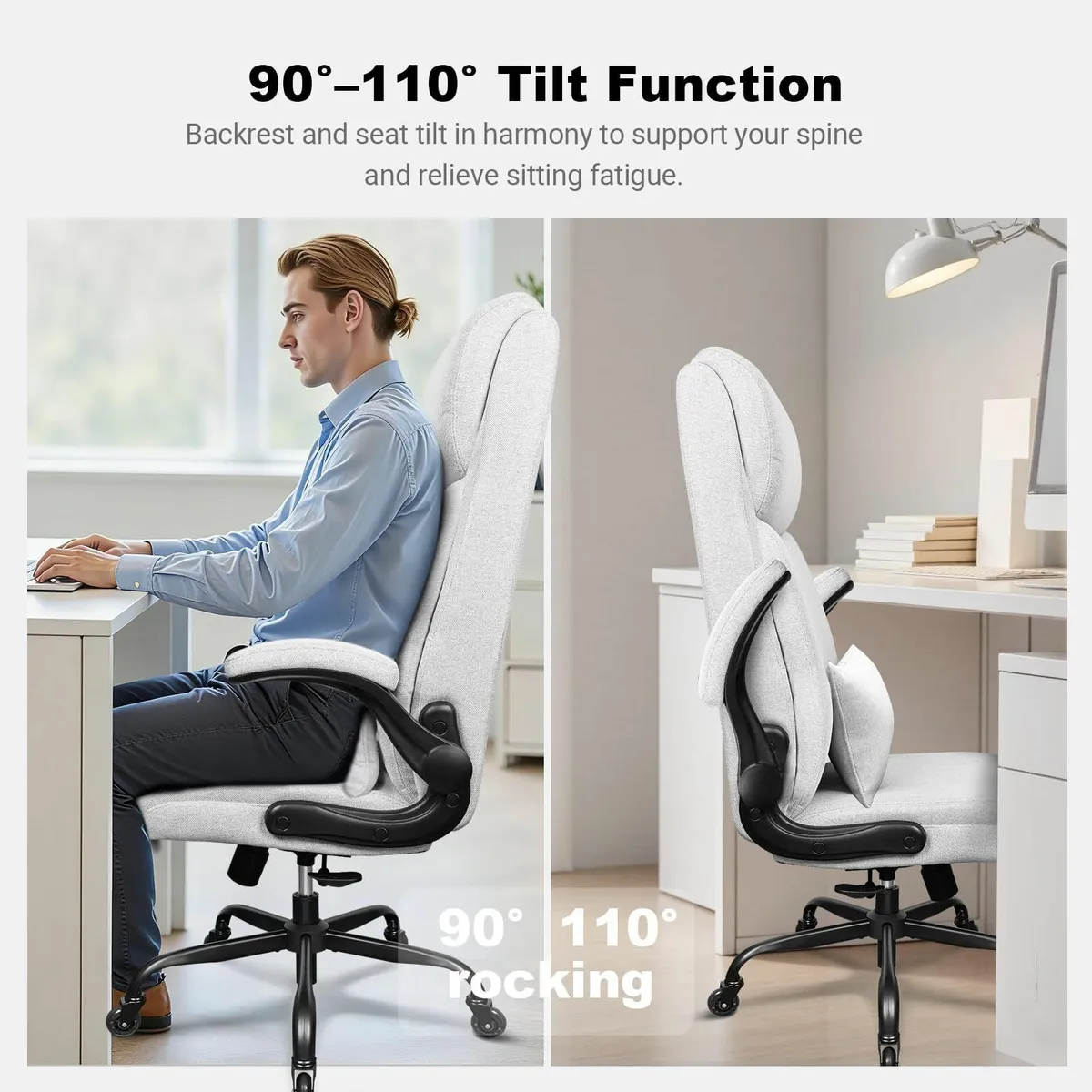 Office Chair for Tall People – High Back Desk - Image 3