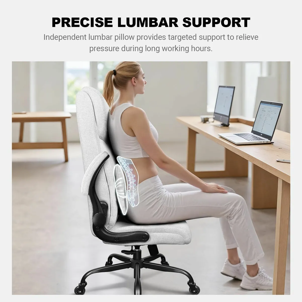 Office Chair for Tall People – High Back Desk - Image 4