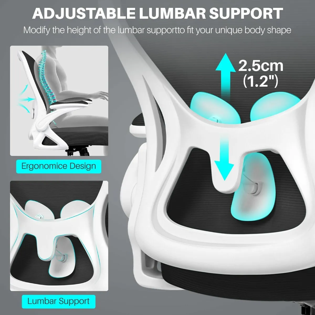Office Chair Ergonomic Desk with Adjustable - Image 4