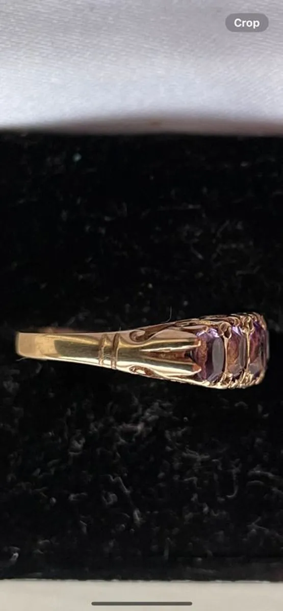 9 ct beautiful Amethyst ring - Image 4