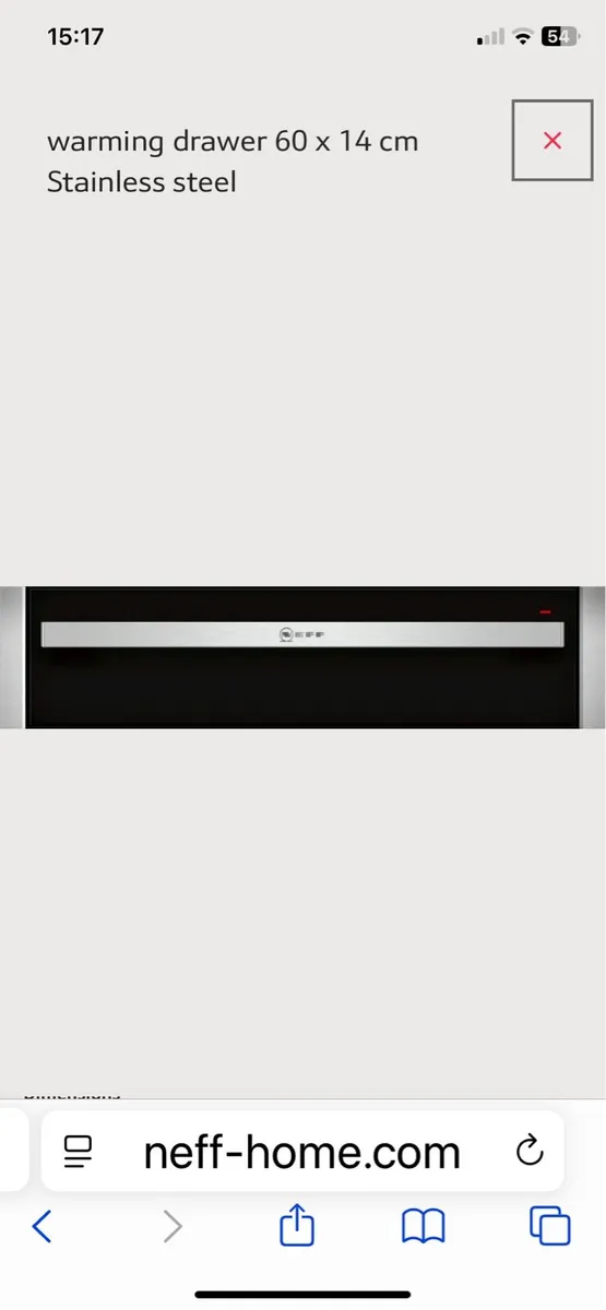 Warming drawer - Image 1