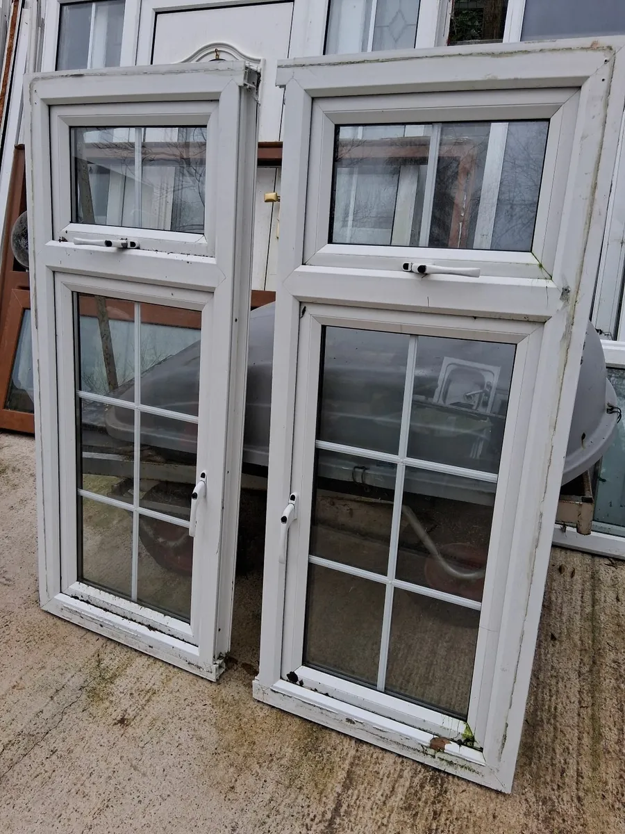 2 pvc windows 635 x 1450 2 for €100