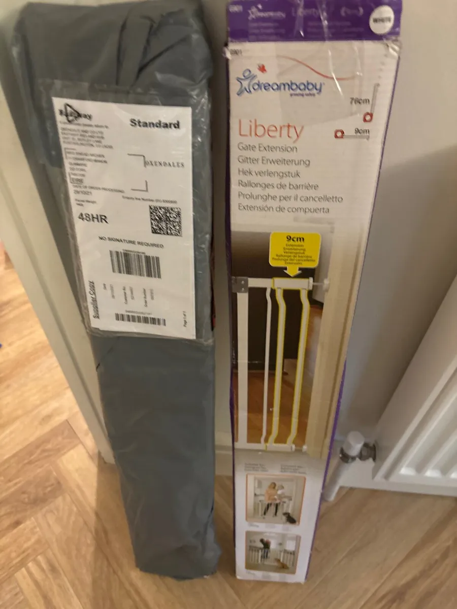 Two Stair gate extenders dreambaby