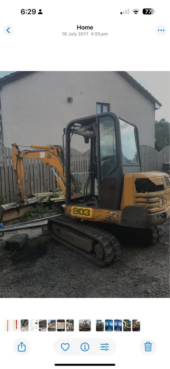 Digger 3ton jcb 803 - Image 1