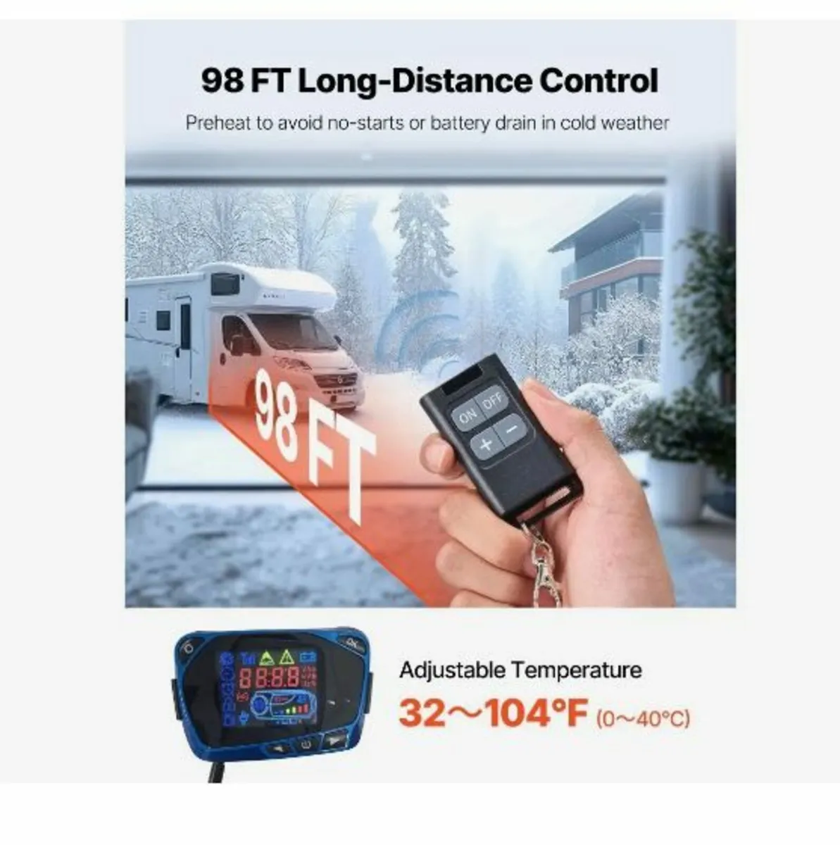 Diesel Air Heater, 12-24V 8KW, Fast Heating Diese - Image 3