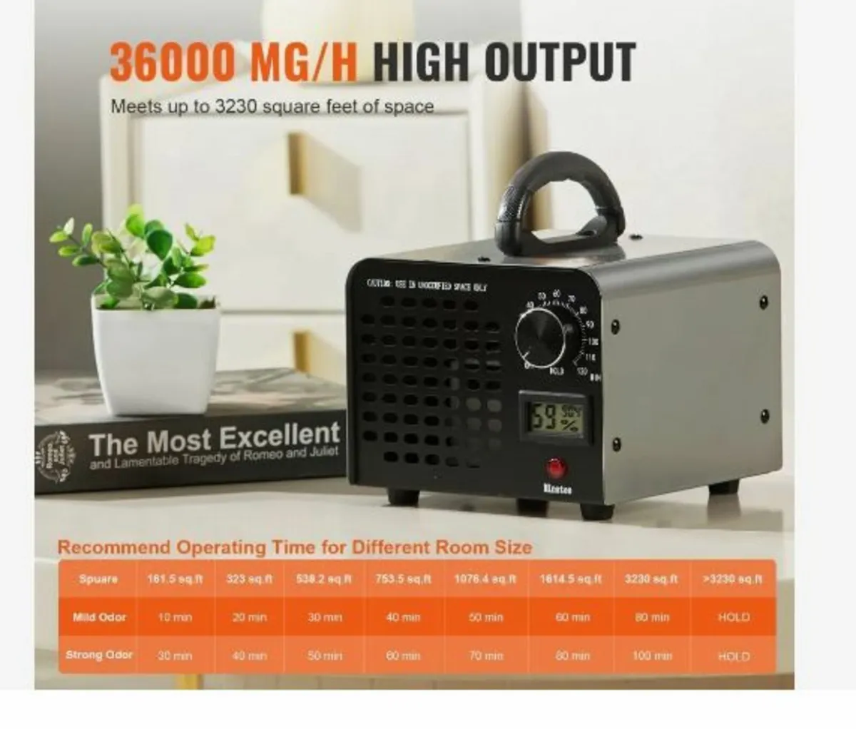 Ozone Generator 36000mg/h Ozone Machine - Image 2