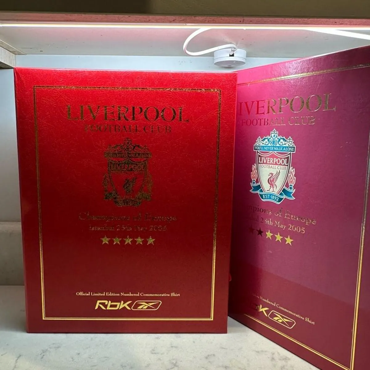 Liverpool FC 2005 Istanbul Ltd Edition Champions League Final Shirt RARE - Image 2