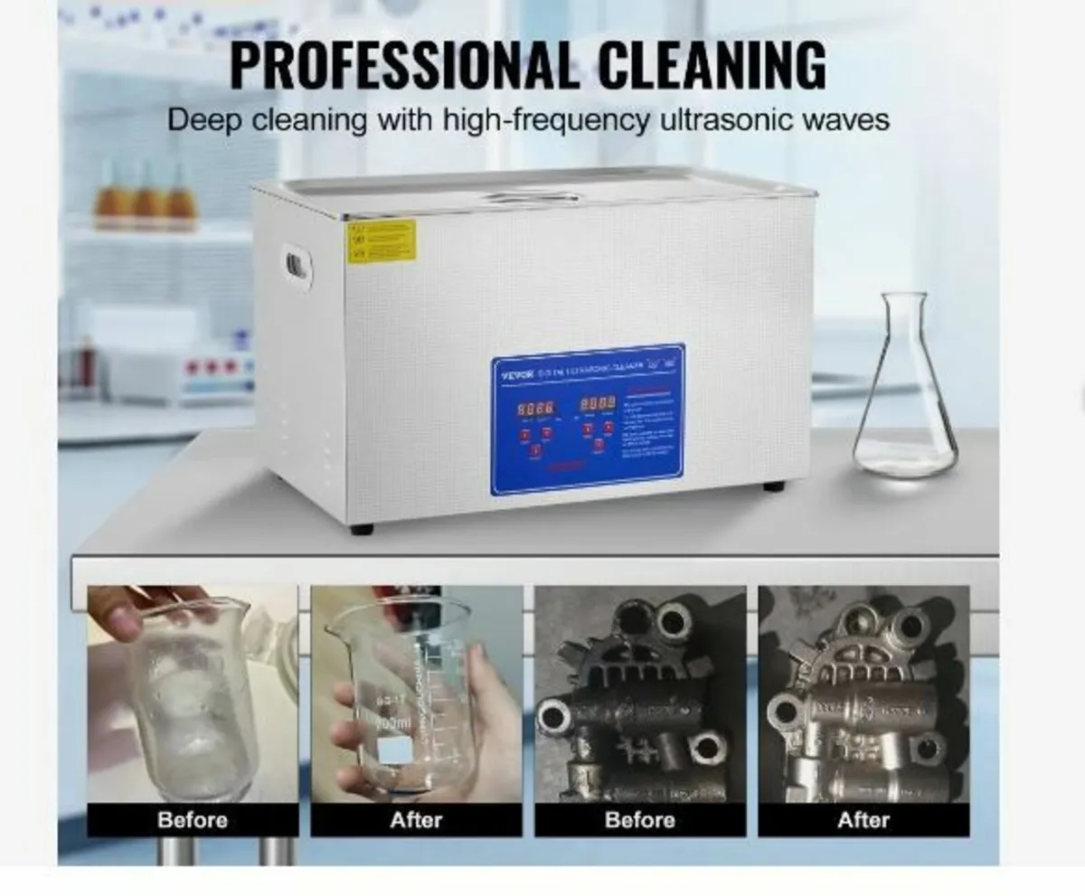 Professional Ultrasonic Cleaner, 30 L Ultrasonic - Image 2