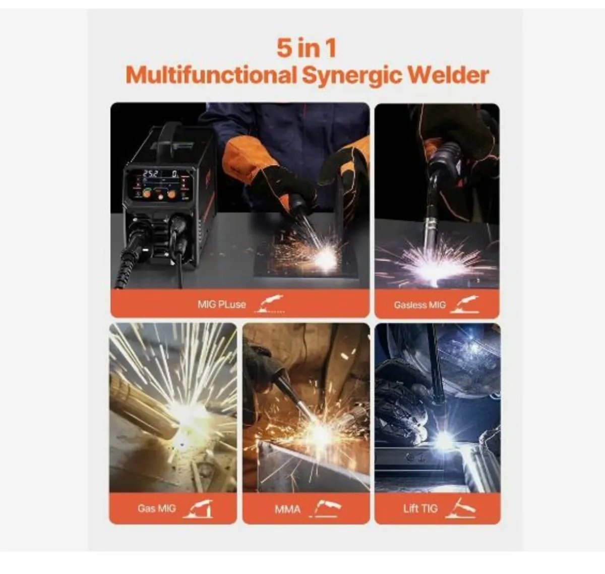 Pro MIG Welder, 250Amp Pluse Mig Welding Machine - Image 3