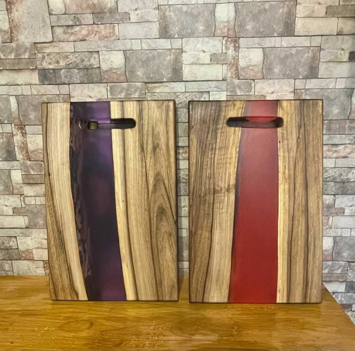 Epoxy + Walnut cutting board - Image 1