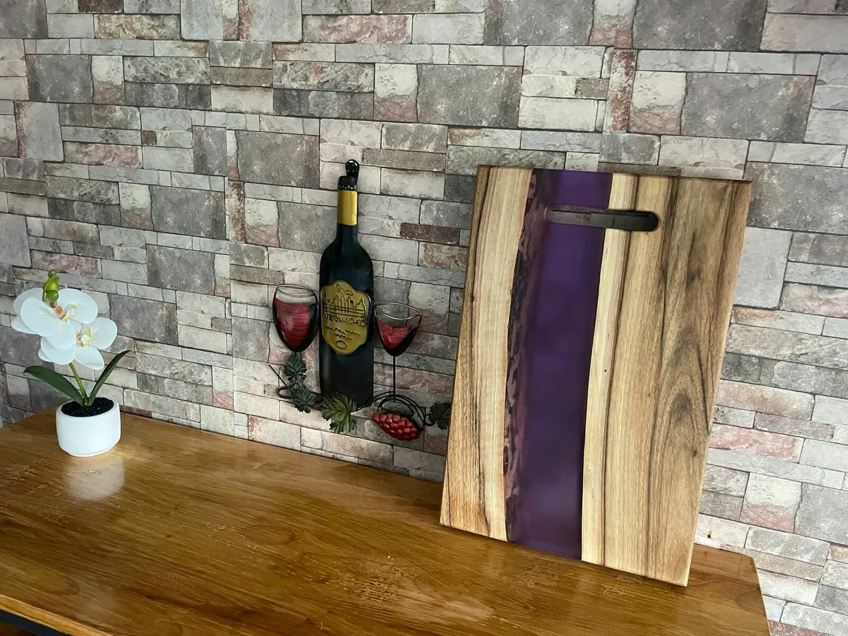 Epoxy + Walnut cutting board - Image 2