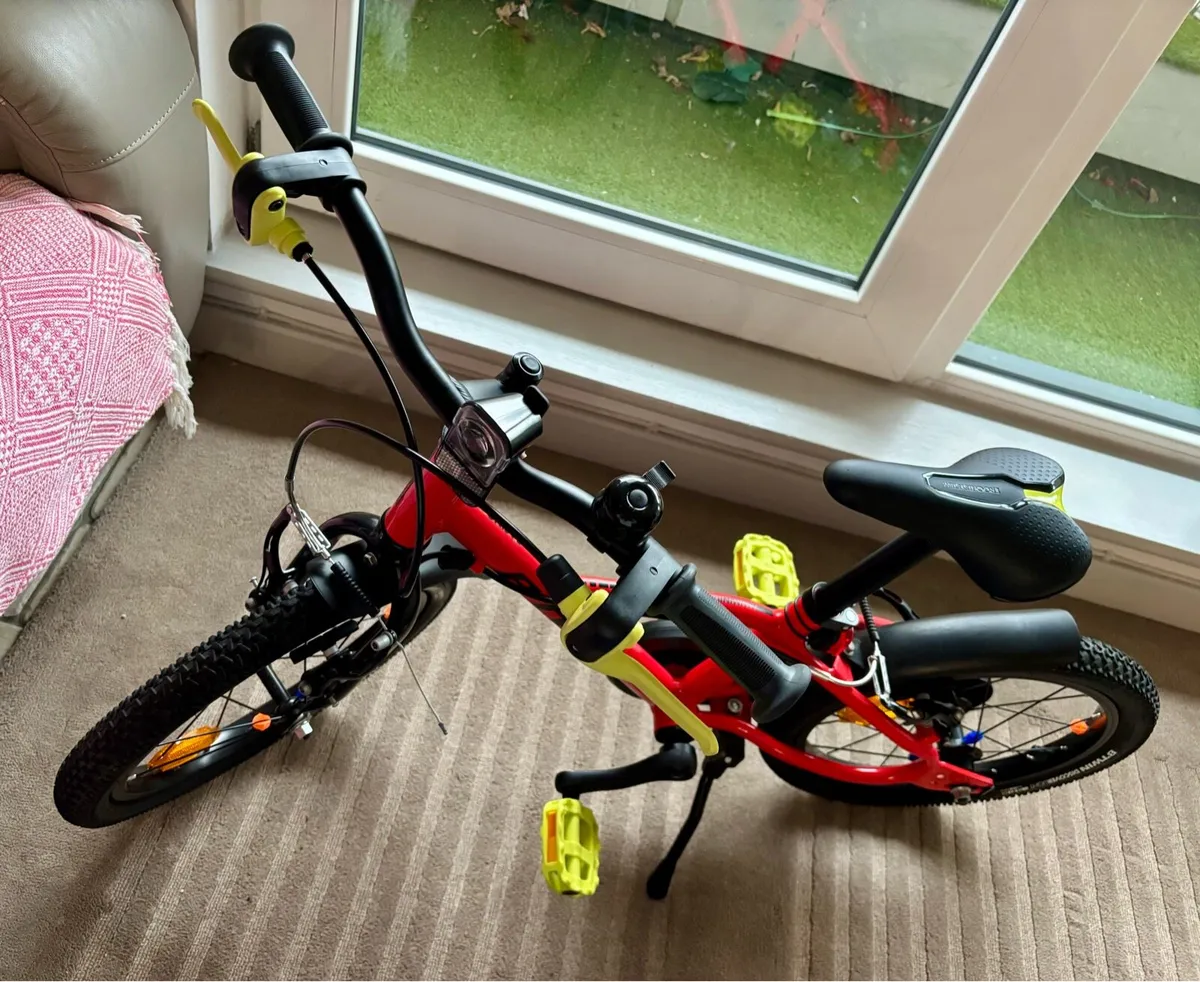 BTWIN Decathlon Red Kids bike 16” - Image 3