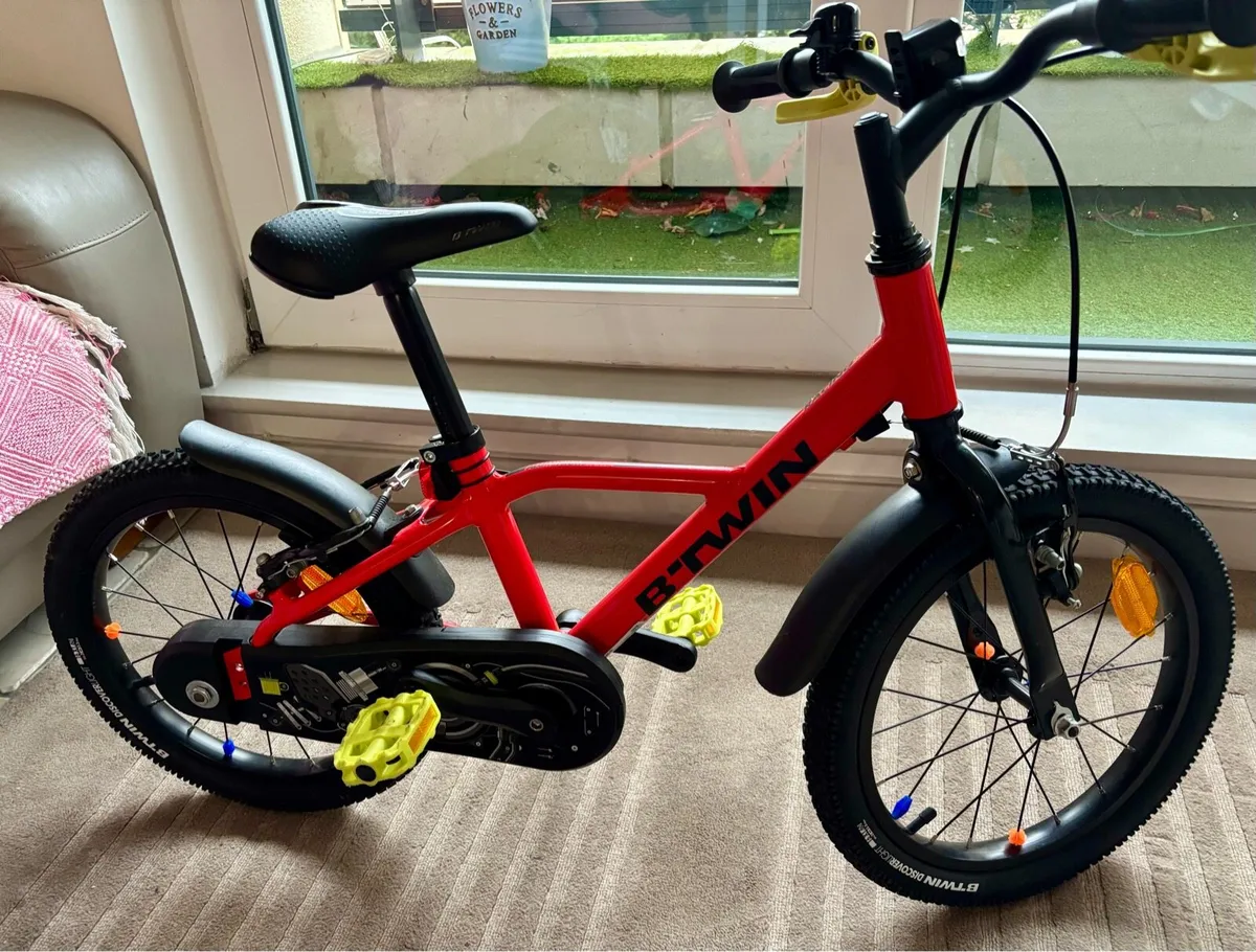 BTWIN Decathlon Red Kids bike 16” - Image 4