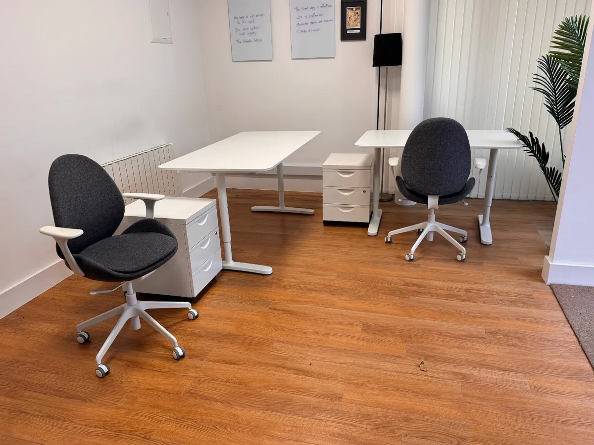 Office Desk and Chairs - Image 1