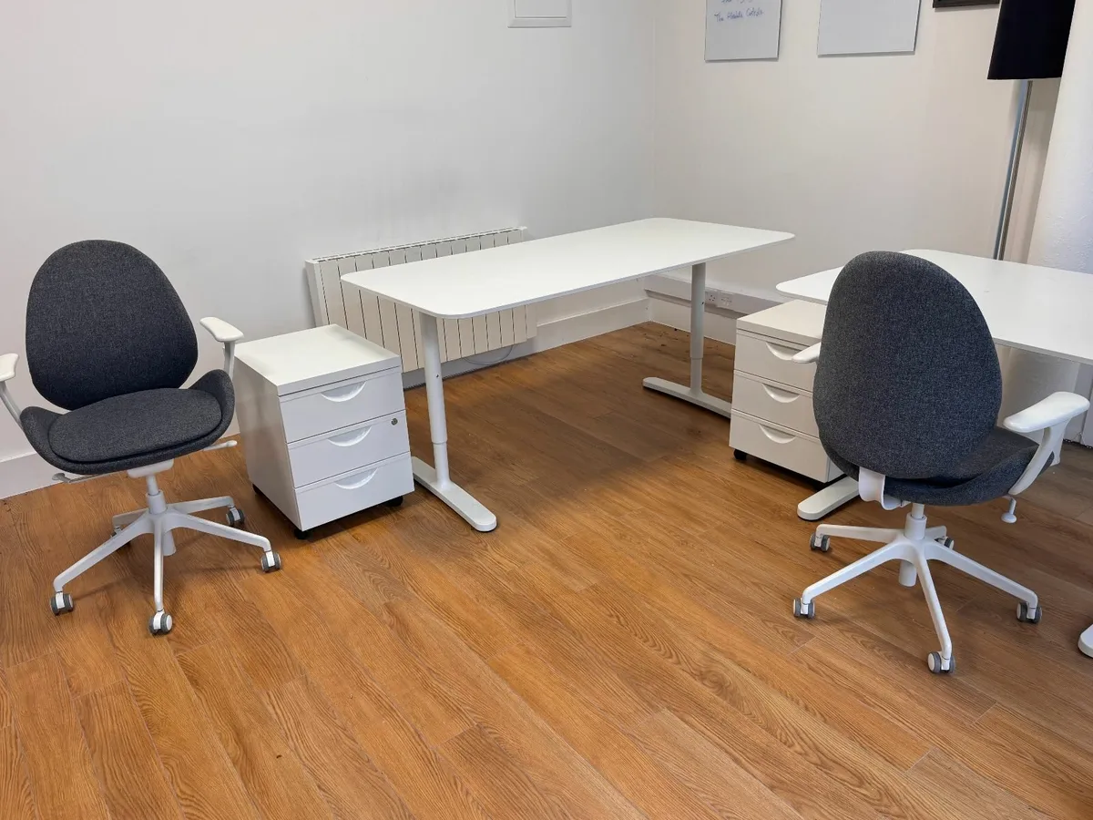 Office Desk and Chairs - Image 2