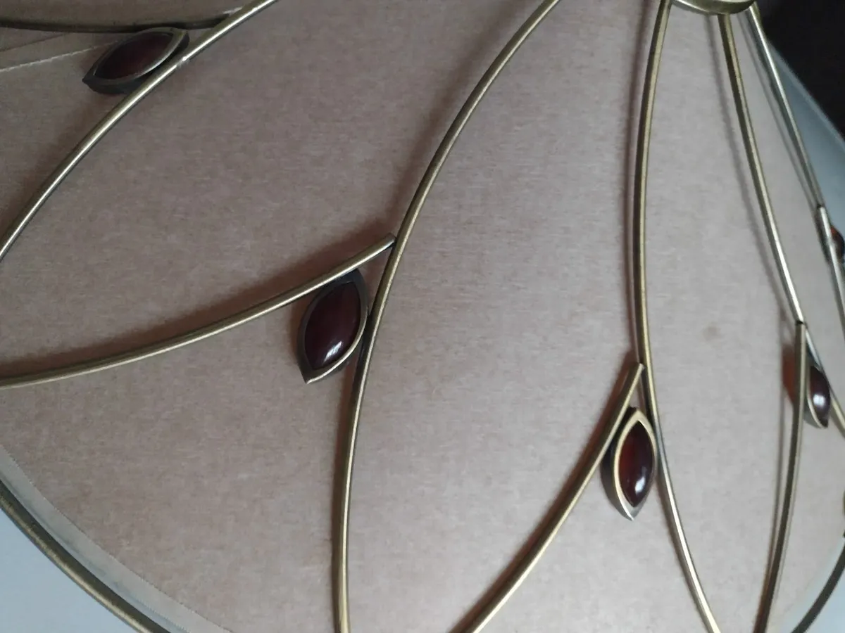 Brass framed ceiling shade - Image 2