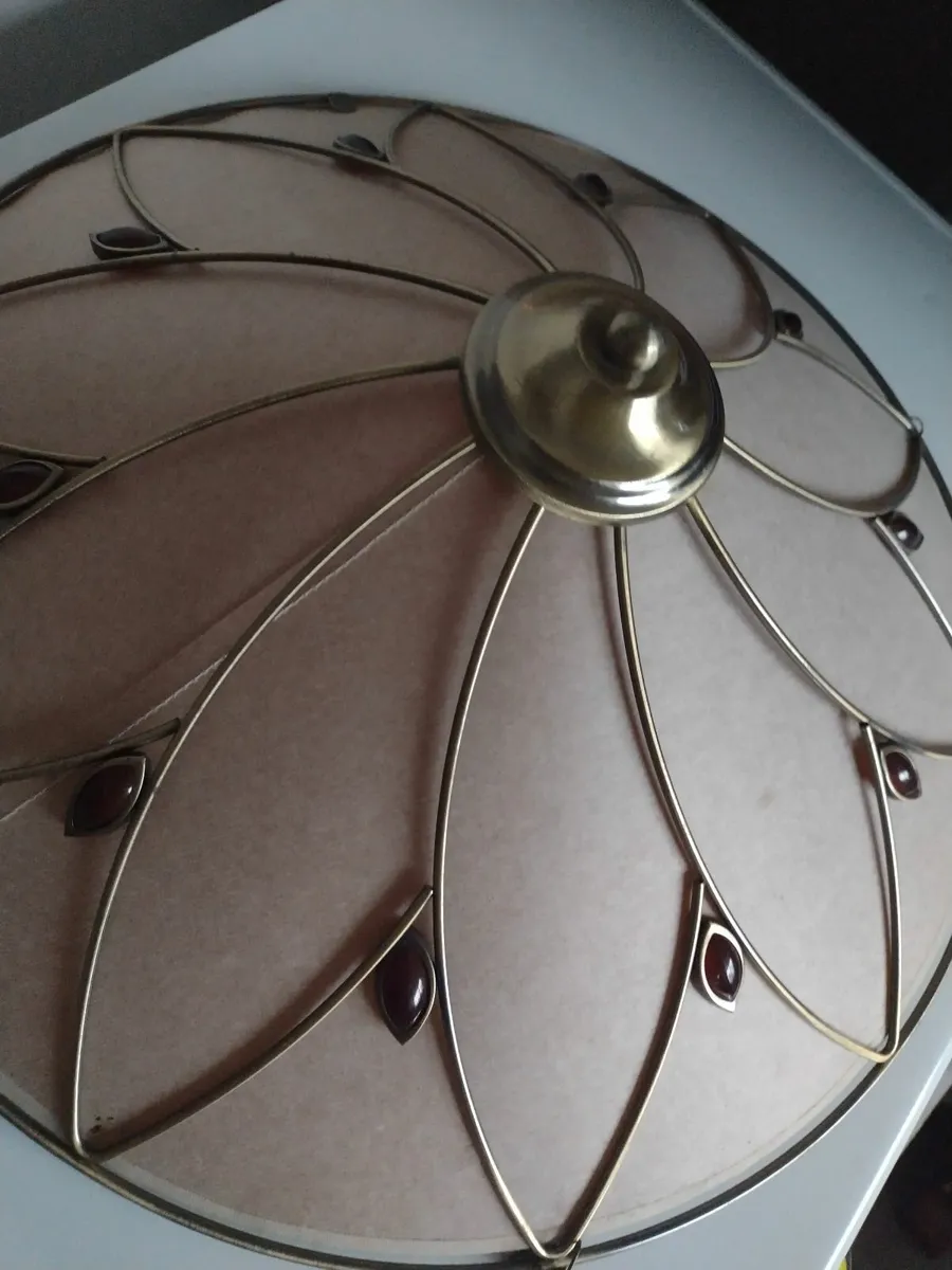 Brass framed ceiling shade - Image 3