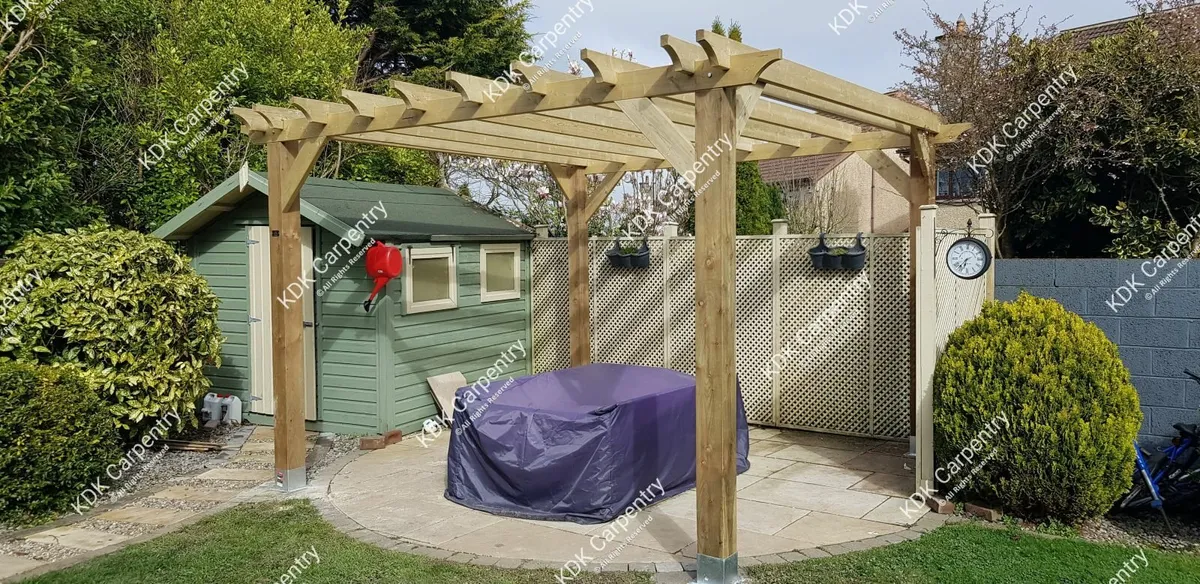 Pergola. Decking, Carpentry Service - Image 2
