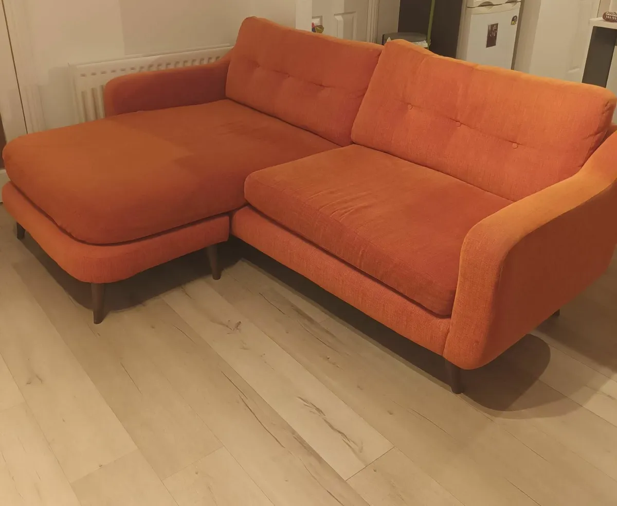 3/4 seater couch with chaise lounge, very comfy - Image 3