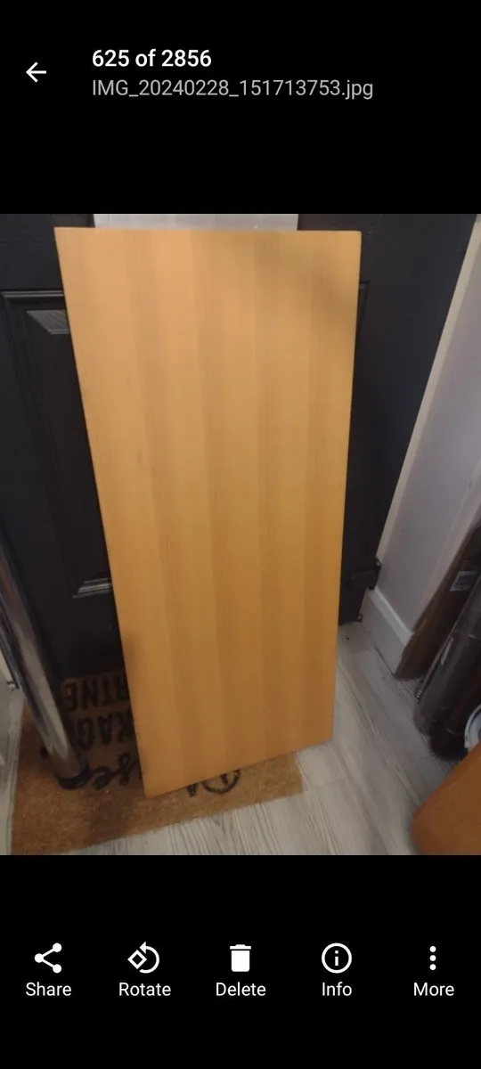 Very heavy Oak table top - Image 4