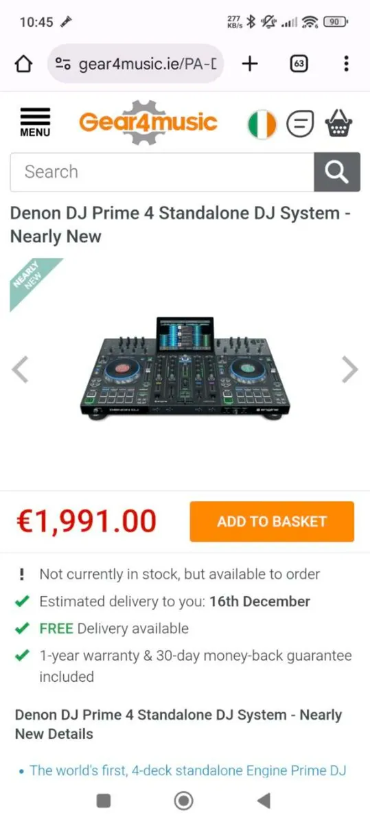 Denon prime 4 with black flightcase magma - Image 3