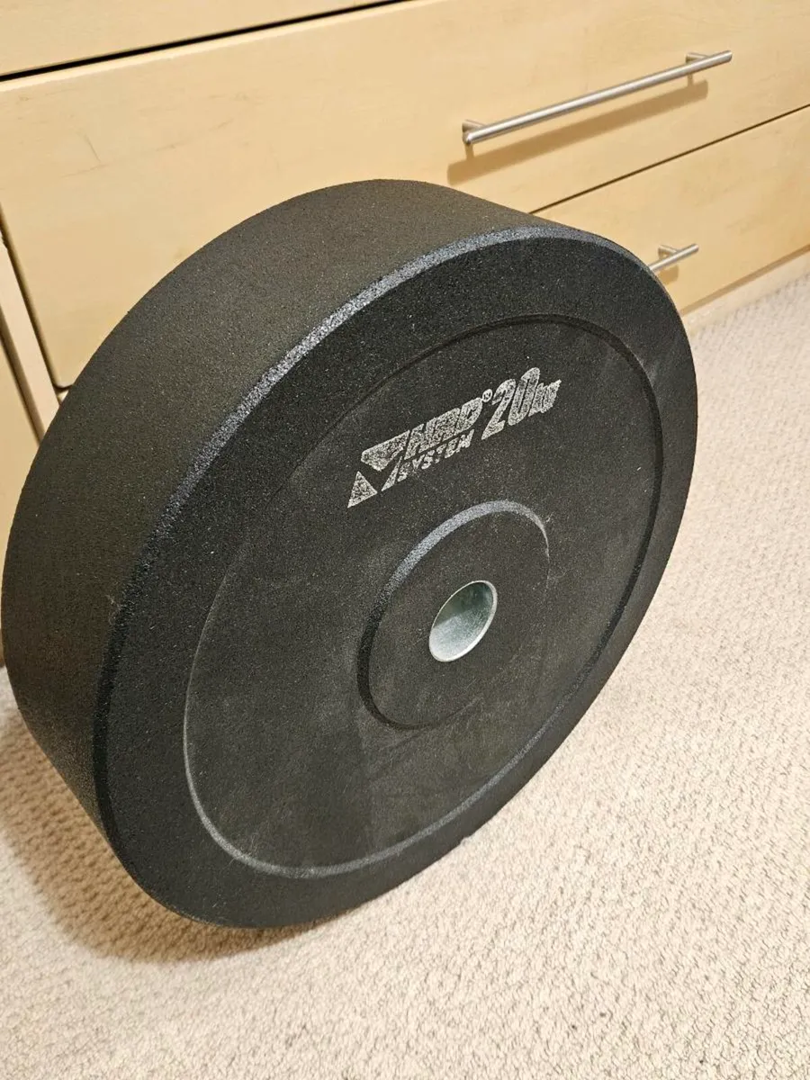 2 X 20kg Olympic Bumper Plates - Image 2