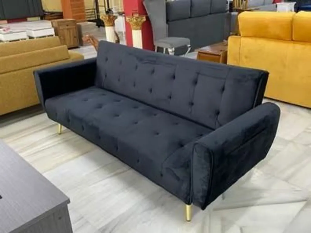 ✨ Velvet Sofa Bed – Elegance & Comfort in One ✨ - Image 1