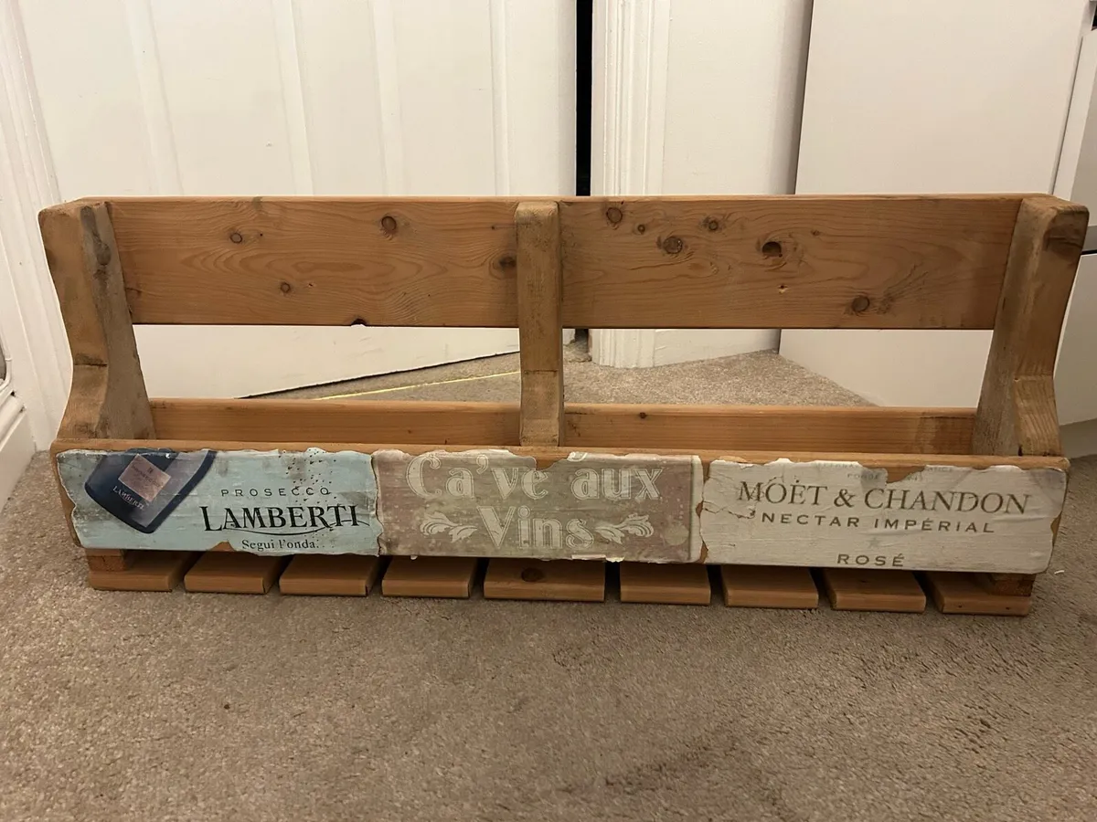 Handmade wine rack - Image 1