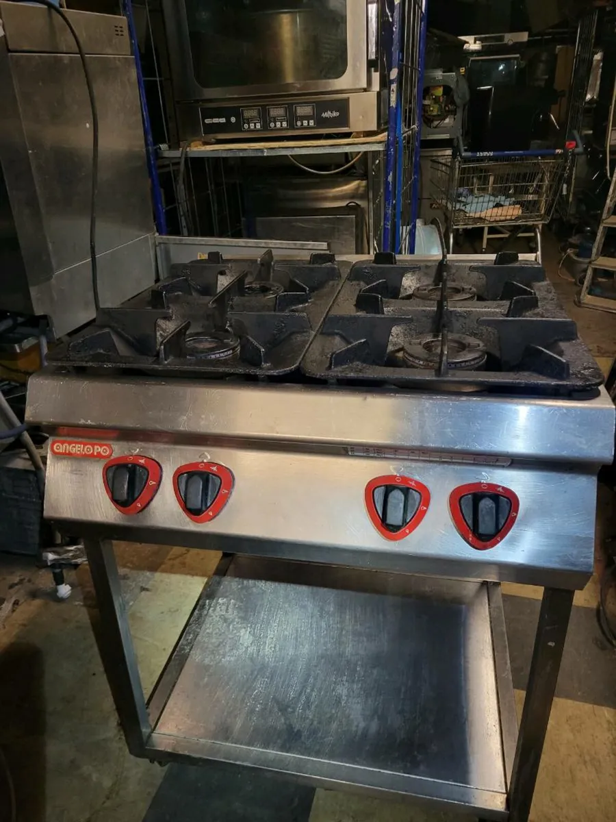 Cooker 4 Burner Nat Gas Range ANGELO PO - Image 3