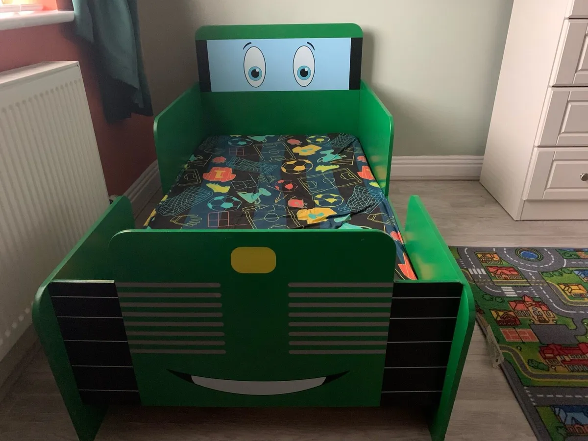 Junior cot ‘ tractor’ bed - Image 1