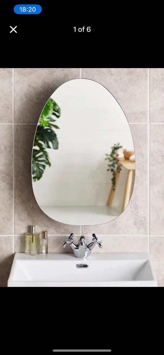 Stunning NEXT pebble wall mirror - Image 1