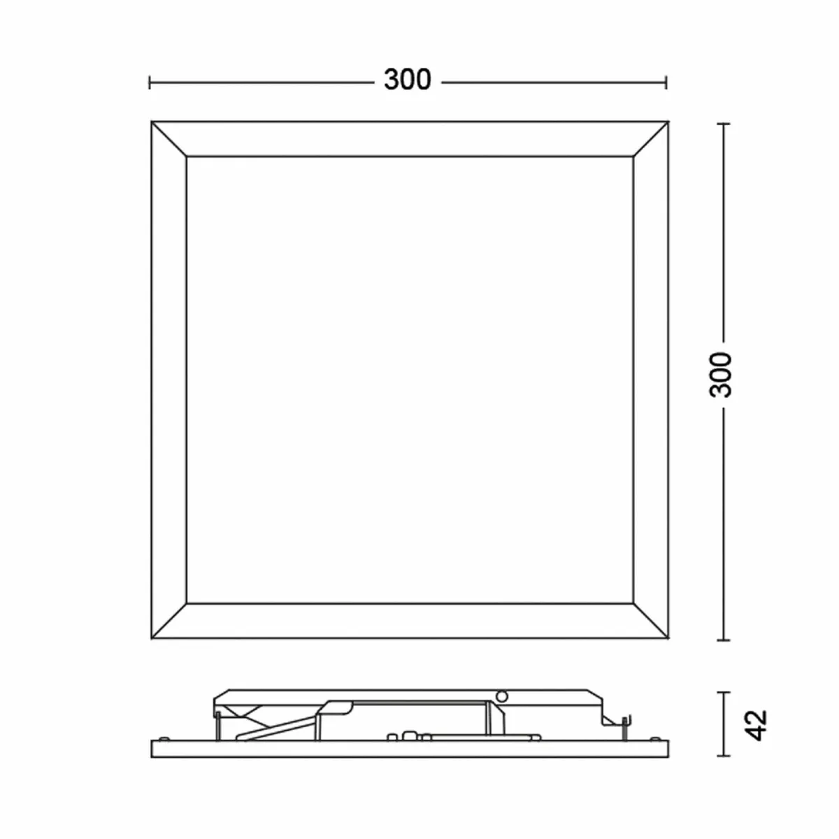 LED Panel Square Ceiling Light SceneSwitch - Image 2