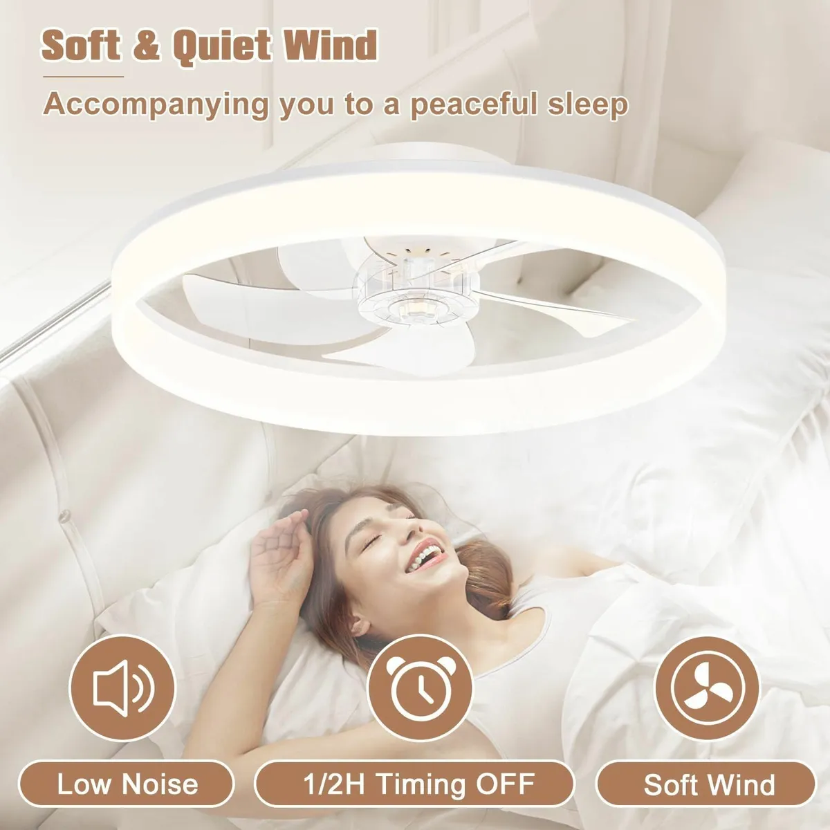 Ceiling Fans with Lights Remote Control 6 Speeds - Image 4