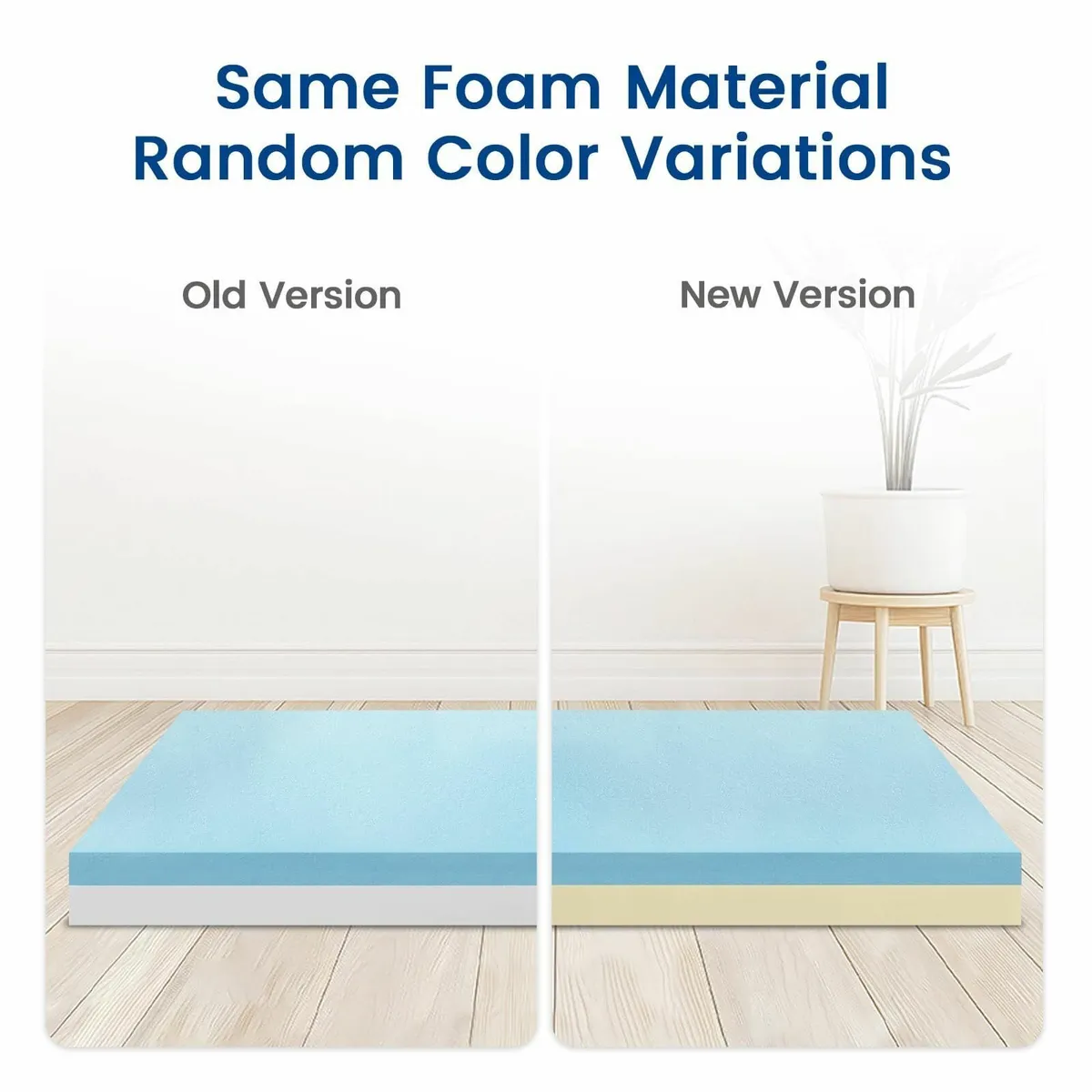 NewentorLife Memory Foam Mattress Topper with - Image 3