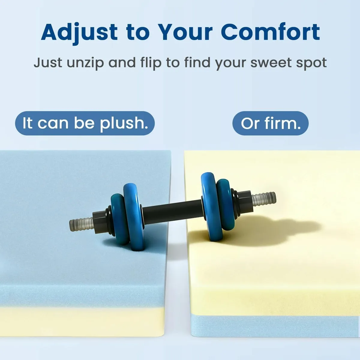 NewentorLife Memory Foam Mattress Topper with - Image 4