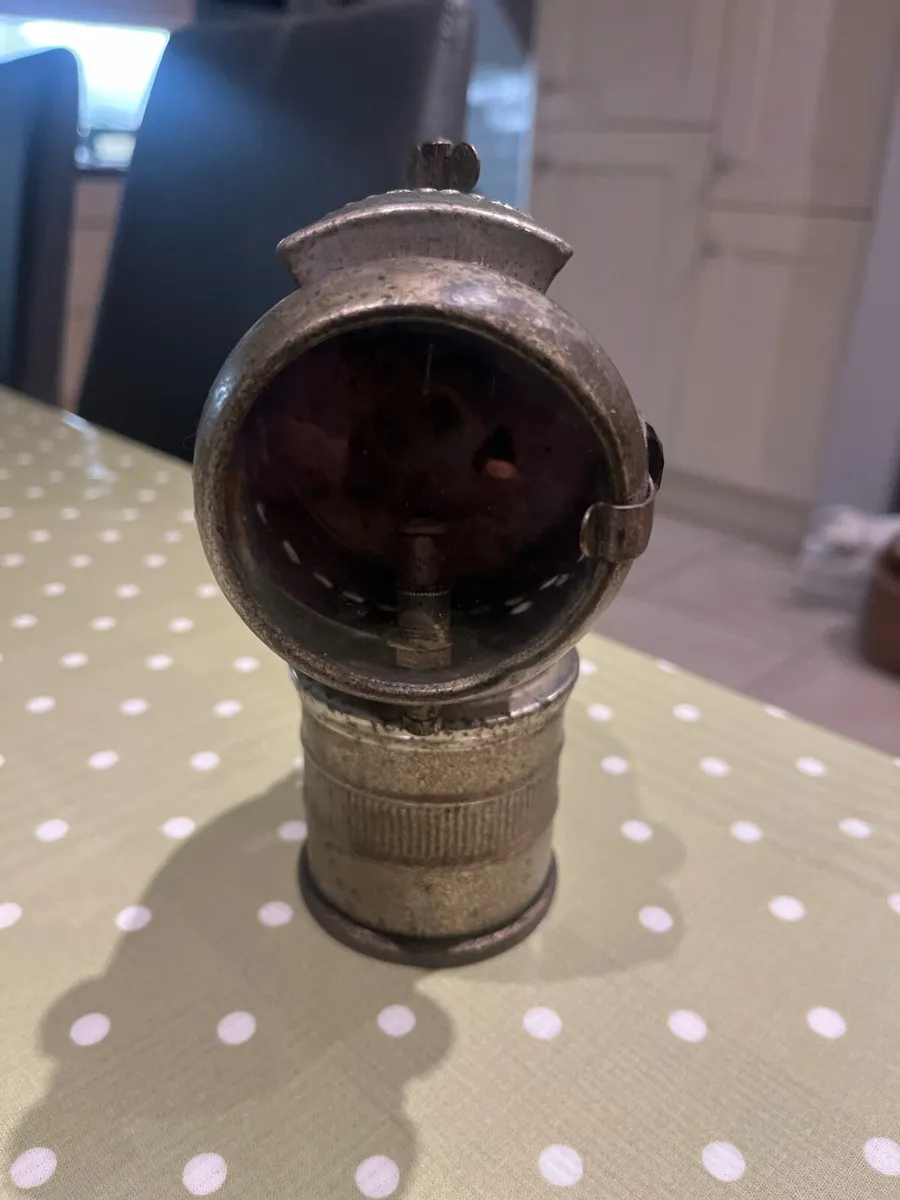 Antique Carbide Bicycle Lamp - Image 2