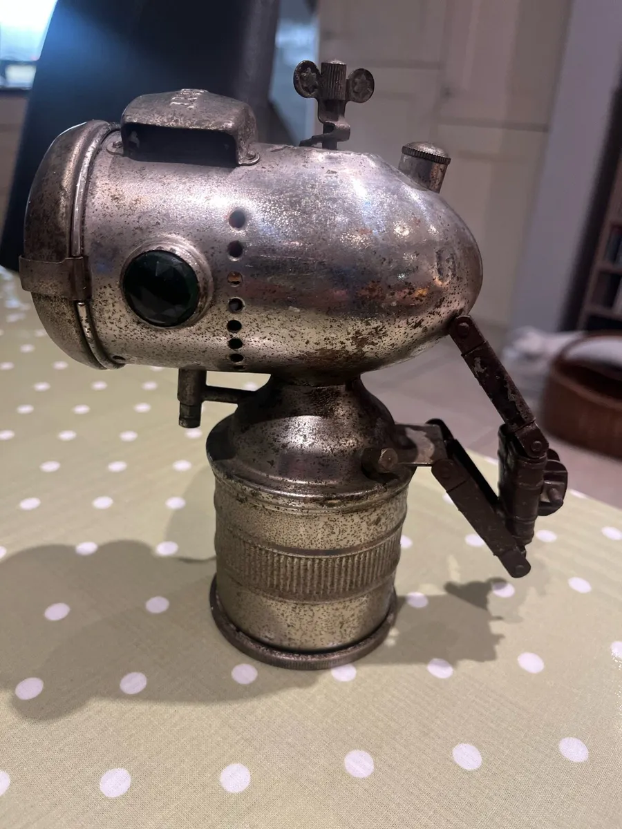 Antique Carbide Bicycle Lamp - Image 3