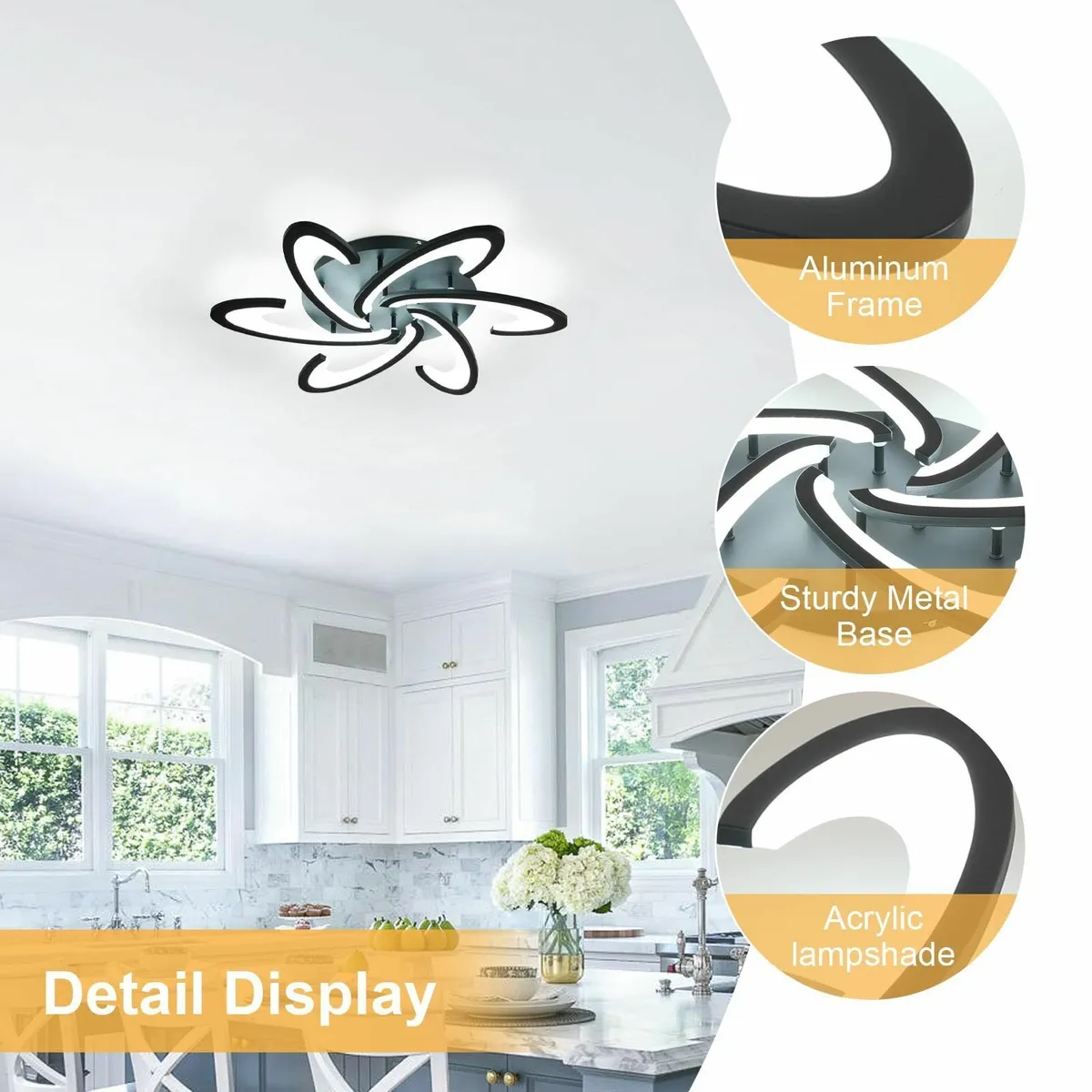 Dimmable LED Ceiling Light with Remote Control - Image 3