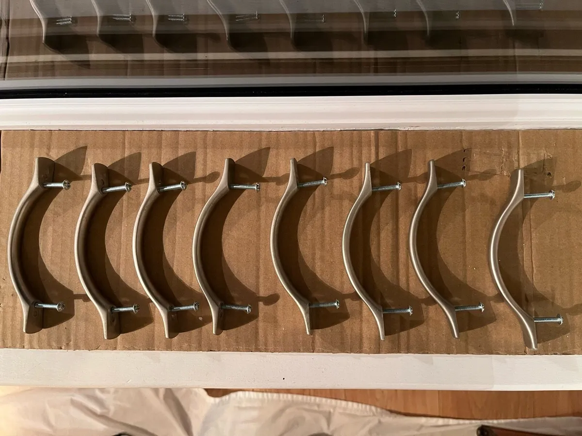 Brushed chrome cabinet handles - Image 1