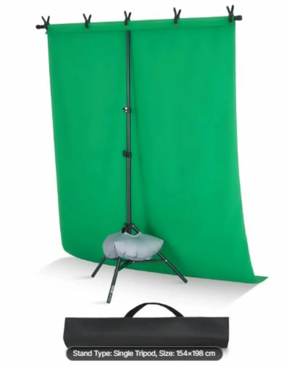 Backdrop Stand, 5x6.5 ft Adjustable Photo Backdrop - Image 1