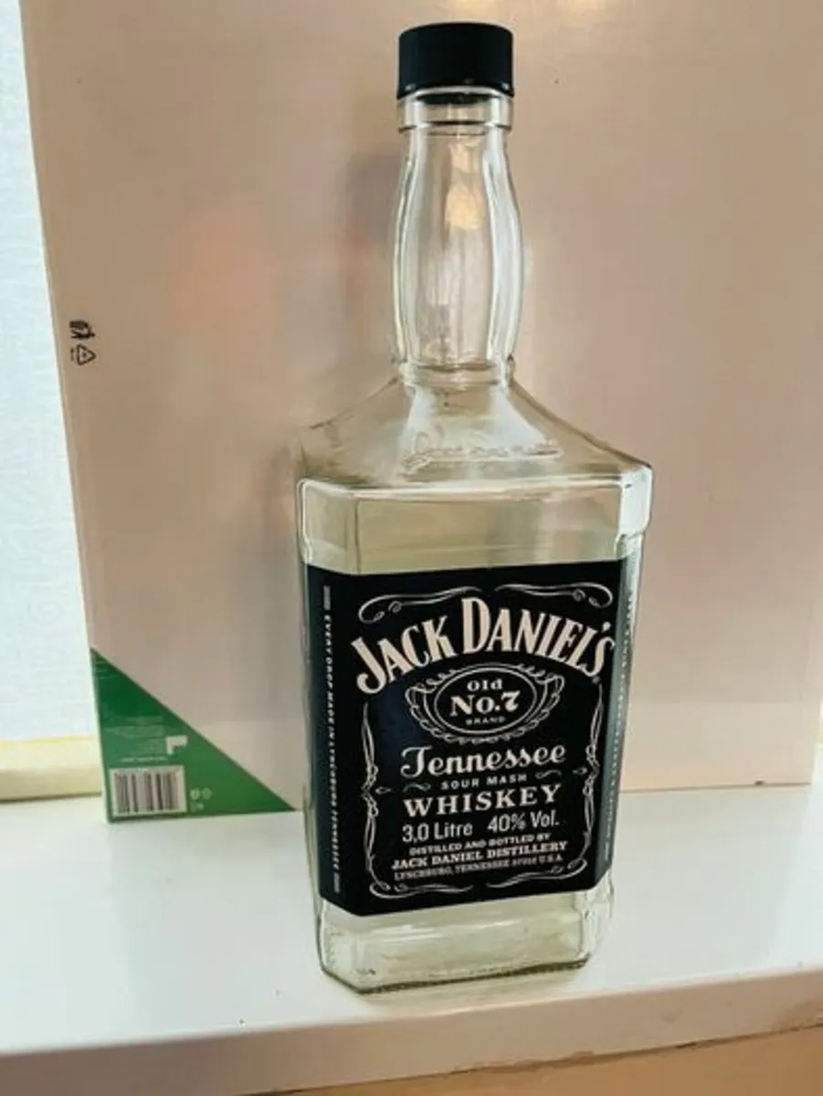 Jack Daniels - 3 Litre Glass Bottle -Empty. - Image 3