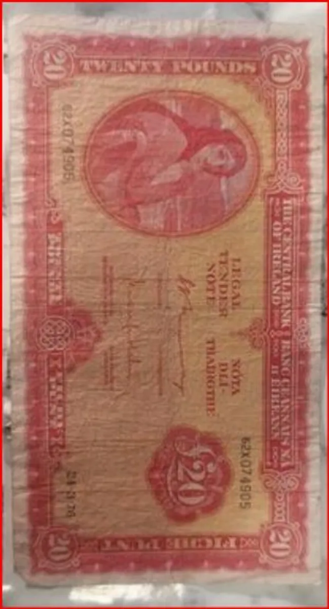 lady lavery Irish 20 pound Note ireland - Image 1