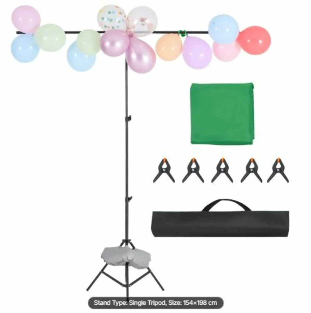 Backdrop Stand, 5x6.5 ft Adjustable Photo Backdrop - Image 4