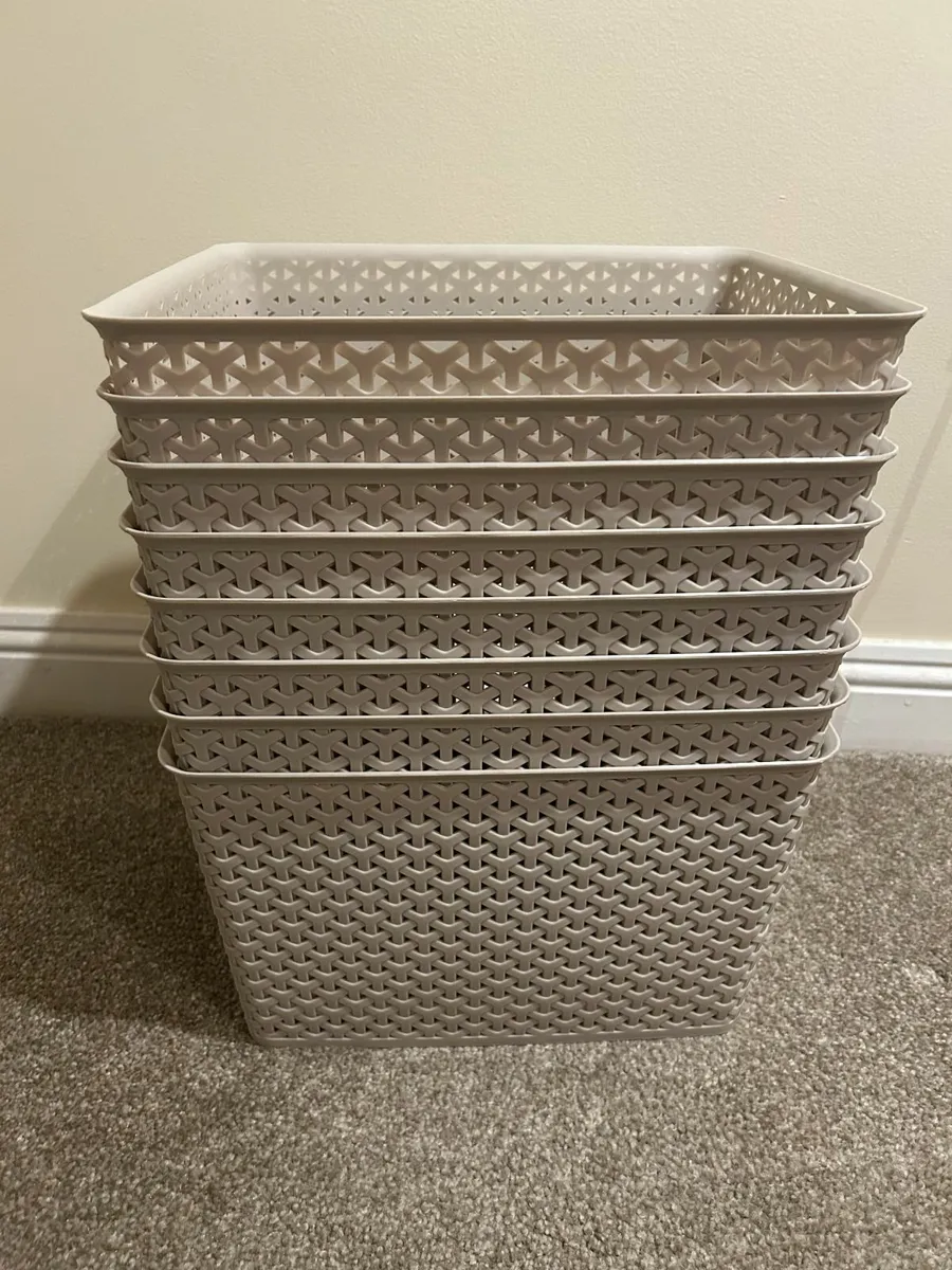 Storage Basket 19L x 8 available - Image 1