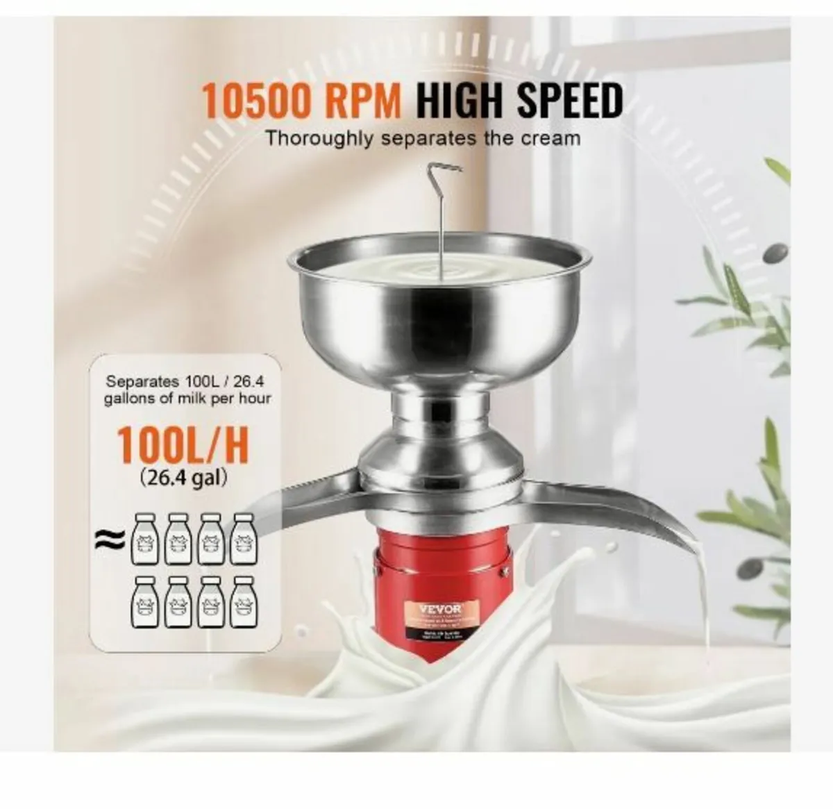 Milk Cream Centrifugal Separator, 304 Stainless St - Image 3