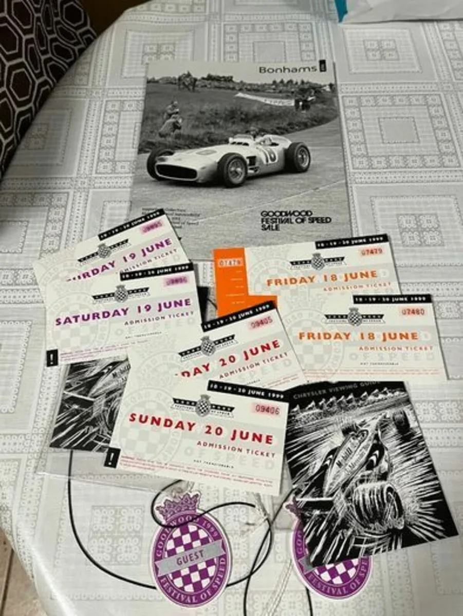 Vintage Goodwood Motor Festival . 1999. Bundle - Image 2